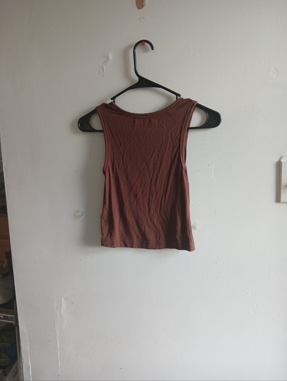 Sandy Liang Rust-Brown Ribbed Tank - Picture 5 of 6